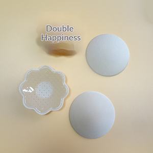 Cache-tétons en silicone fin, adhésif <span class=keywords><strong>bio</strong></span>, couvre-seins ronds, coussinets de poitrine invisibles, motif fleur de prunier, pour femme - Product Image 5