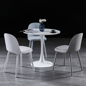 לוח צבעוני מודרני שולחן קטן יוקרה אוכל כורסאות שולחן קפה משולב - Product Image 5