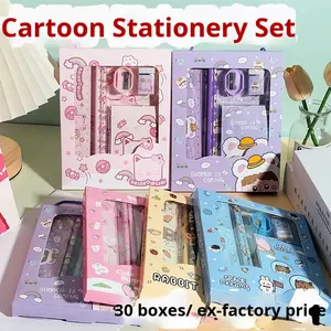 Ensemble d'art portable de 6 pièces de dessin animé pour les élèves du primaire papeterie de retour à l'école <span class=keywords><strong>maternelle</strong></span> ensemble de fournitures d'apprentissage - Product Image 2