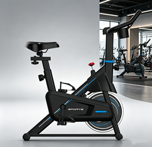 YACONSTAR YC-740 Vélo d'appartement professionnel avec frein à friction numérique, transmission par courroie, <span class=keywords><strong>cadre</strong></span> en acier, résistance à la charge, capacité maximale 120 kg - Product Image 3