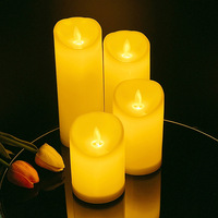 Bougie électrique sans flamme à piles LED pour la décoration de la maison