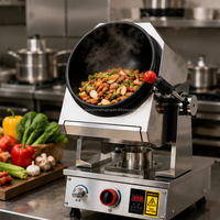 Robot de cuisson automatique à gaz haute performance pour wok, en acier inoxydable, pour cuisines professionnelles de riz frit