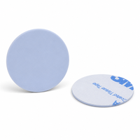 Carte NFC RFID PVC autocollante ronde de 25 mm avec puce 213 pour l'accès aux portes, conforme à la norme ISO 14443A