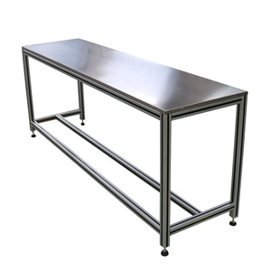 OEM workshop industrial aluminium workbench for factory electronic cleanroom work bench with wheels