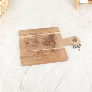 Nouvelle arrivée cadeau Rectangle Acacia planche à découper cuisine bloc à découper Durable gain de place moderne pour Festival Promotion poignée - Product Image 2