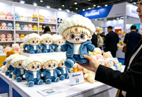 Peluche personnalisée, personnage de dessin animé mignon, peluche douce, cadeau d'entreprise, mascotte de marque, peluche personnalisée