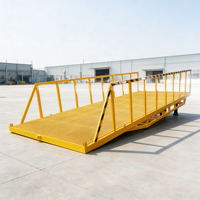 Niveleur de quai mobile pour entrepôt, pont d'accès hydraulique portable pour déchargement de camions
