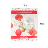 Vente chaude Saint Valentin Coffret Décorations Amour Proposition De Mariage Décor De Fête De Mariage Ballons Papier Crêpe pour la Fête