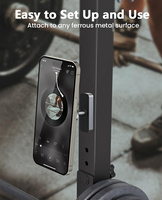 Support magnétique pour téléphone de sport 360° °   Support de téléphone magnétique pliable rotatif N52 pour voiturette de golf, équipement de fitness, moto