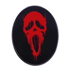 Broche en métal Scream Ghostface Killer broche classique <span class=keywords><strong>film</strong></span> d'horreur télévision Halloween insigne en alliage vente en gros - Product Image 6