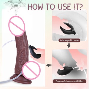 Ultra-Realistischer Wasserspritzender Silikon-<span class=keywords><strong>Penis</strong></span> für Erwachsene Squirt-Funktion Dildo für Aufregende Rollenspiele Paar-Abenteuer Einfach Nachfüllbar - Product Image 3
