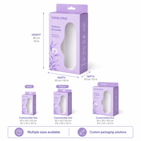 Boîte en papier personnalisée à faible coût avec fenêtre pour l'emballage de produits vibrants pour adultes, avec trous de suspension intégrés et impression couleur