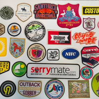 Écussons personnalisés thermocollants en sergé pour maillots de sport F1, uniformes scolaires, badges, broderie par sublimation, patch 3D
