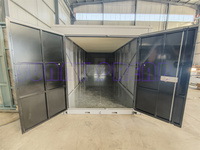Conteneur de stockage autoportant en boîte plate, pliable, isolé, anti-condensation, pulvérisé, personnalisé, 20 pieds