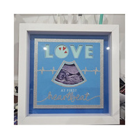 Boîte à souvenirs pour échographie de bébé, affichage d'échographie, décoration de fête prénatale, cadeau pour maman