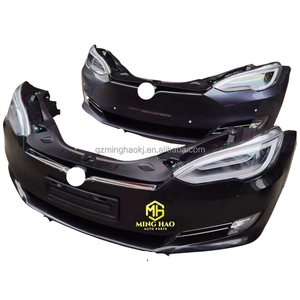 Cao Cấp Cho Tesla Mô Hình S Mô Hình X Hoàn Chỉnh Phía Trước Bumper Lưới Tản Nhiệt Với Đèn Sương Mù Và Đèn Pha Nhựa Xe Mũi Kit Fender <span class=keywords><strong>Mod</strong></span> - Product Image 1