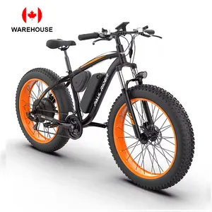 פול ריידר קנדה מלאי 48V 26 אינץ' 500W 1000W 10AH 15AH אופני הרים חשמליים היברידיים שומן צמיגים אופניים חשמליים