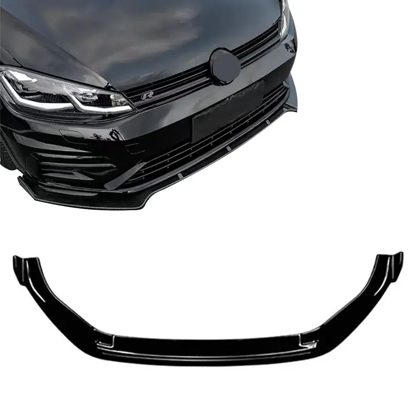 Sıcak satış fabrika toptan fiyat parlak siyah ön VW Golf ÖN TAMPON için 7/7 Splitter. 5 max ön dudak