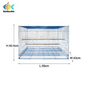 china foshan commercial giant bird cage for import and export with double wood stand