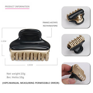 Fermaglio per Capelli Medio in Acetato Piatto Serie Wangdom Stile Alexander France HONEY FLOWER - Product Image 4