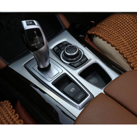 Accessoires d'intérieur de voiture pour bmw x5 x6 2008-2014 e70 e71 panneau de vitesse couvercle de bol de porte garnitures de contrôle de phare kit de cadre audio