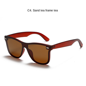 2025 occhiali da sole Unisex di tendenza UV400 di alta qualità alla moda lenti stile TR90 telaio materiale disponibile in rosso <span class=keywords><strong>e</strong></span> grigio - Product Image 4