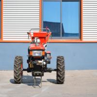 Mini Tractor Diésel de Alta Calidad, Nuevo Cultivador Agrícola de Dos Ruedas, Componentes de Motor y Bomba, 12/15/16 HP, Alta Potencia, China