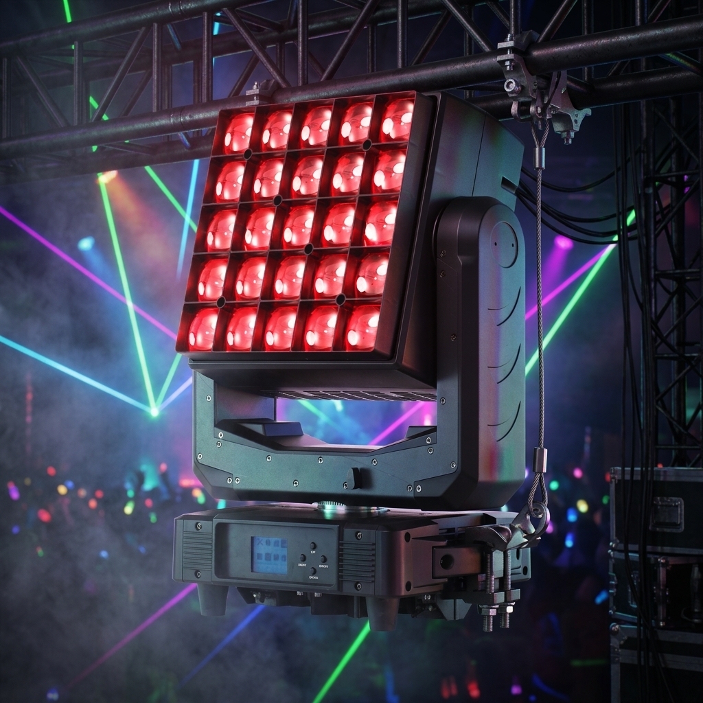 Hot Sale 25x40W Wash Zoom Matrix Moving Head LED DMX Stage Light for DJ Disco Parties