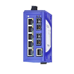 Commutateur réseau Hirschmann <span class=keywords><strong>GECKO</strong></span> 8TX/2SFP Lite Commutateur Ethernet/Fast-Ethernet pour rail industriel géré ETHERNET avec liaison montante Gigabit - Product Image 1