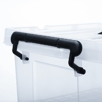 Boîte de rangement pour jouets d'enfants en plastique de grande capacité avec poignée, boîte de rangement pour la cuisine, boîte de rangement pour aliments au réfrigérateur, conteneur en plastique