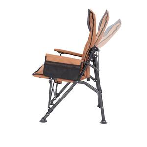 كرسي تخييم محمول خارجي للبيع بالجملة ، كرسي حدوة حصان من الألومنيوم قابل للطي بتصميم حديث مع حامل أكواب - Product Image 3