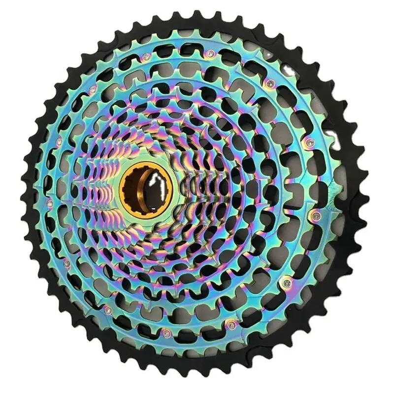 Alta Qualidade MTB Freewheel 12 Velocidade 10-51T Mountain Bike Volante Arco-íris Bicicleta Colorida XD Cassette