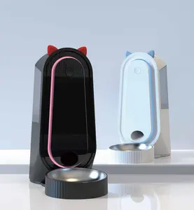 Оптовая продажа, красивый роскошный вид, автоматическое умное приложение, Wi-Fi-Кормушка для домашних животных с чашей из нержавеющей стали