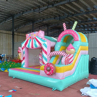 Château gonflable commercial HJ-W852 en PVC, maison de saut écologique, capacité 500 kg, pour enfants, vente et location
