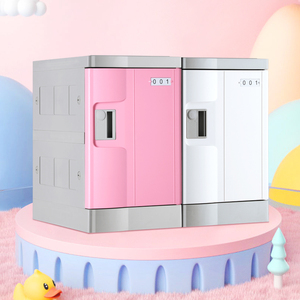 Casier Toppla à 9 portes en plastique ABS avec serrures électroniques à combinaison, étanche, pour rangement de vêtements de gym/école, organisateur de garde-robe - Product Image 2