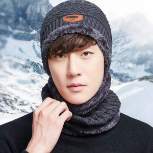 Ensemble bonnet et gant d'hiver en fourrure chaud et confortable Sports de plein air Alpinisme Station de ski Écharpe pour temps froid - Product Image 1