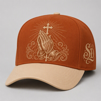 Casquette de baseball personnalisée style Old English, 5 panneaux, visière incurvée, style Dad Hat, streetwear urbain West Coast, vente en gros, faible MOQ