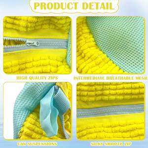 Sac à laver les chaussures réutilisable de haute qualité, logo personnalisé, vente en gros, polyester bon marché, fermeture éclair pour machine à laver, pour le lavage du linge - Product Image 5