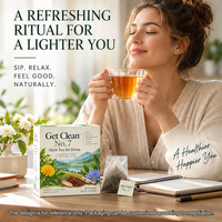 Tisane Rooibos, Pissenlit, Chicorée et Bardane |   Thé bien-être léger et rafraîchissant après les repas |   Marque privée OEM