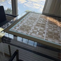 Jeu de Mahjong américain en acrylique sur le thème de l'océan, 160 tuiles, jeu de table portable, adapté aux rassemblements familiaux et aux divertissements