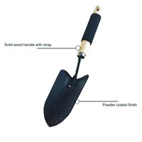 Mini pelle de jardin en acier haute teneur en carbone de qualité supérieure - Outil de jardinage pour travaux extérieurs