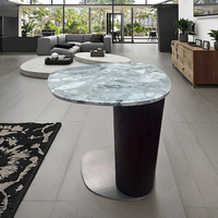 Table d'angle au design moderne, table basse en marbre, table d'appoint pour salon, chambre à coucher, meubles