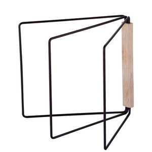 Ripai Foldable Dishcloth <b>Rack</b> White Metal <b>Kitchen</b> Towel Holder Multi Function Storage Stand - Product Image 4