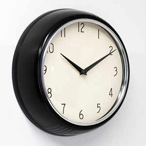 <strong>Retro</strong> Kitchen 50's Vintage <strong>Design</strong> Round Silent Non-Ticking Wall <strong>Clocks</strong> for Home Office School Classroom Kids Bedroom Living Room - Product Image 5