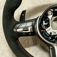Volant sport en daim pour BMW M1 M2 M3 M4 M5 M6 X5M X6M E70 E90 E92 E90 E60 E70 F80 F30 F10 F20 avec LED