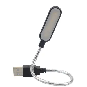 Yeni taşınabilir USB doğrudan gömme LED çocuk bilgisayar ışık DIY metal hortum okuma masası lamba