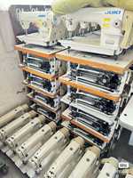 Machine à coudre industrielle à grande vitesse d'occasion Juri-7500 pour usage scolaire, machine à coudre à bande robuste avec enfilage automatique
