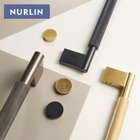 Nurlin porte en laiton massif Double simple face croix moletée cuisine réfrigérateur appareil placard barre de traction porte en bois porte en verre