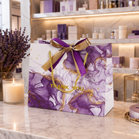 Sacs cadeaux en papier à motifs en stock avec nœud en ruban – Emballages de luxe pour boutiques, cadeaux, mariages et fêtes