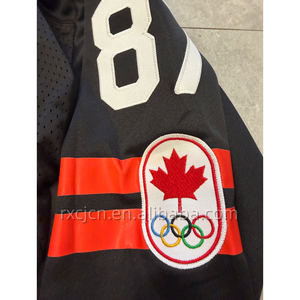 Sidney Crosby # Jersey de Hockey Canadiense 87 Rojo Negro Blanco Completamente Cosido Uniforme Masculino - Product Image 5